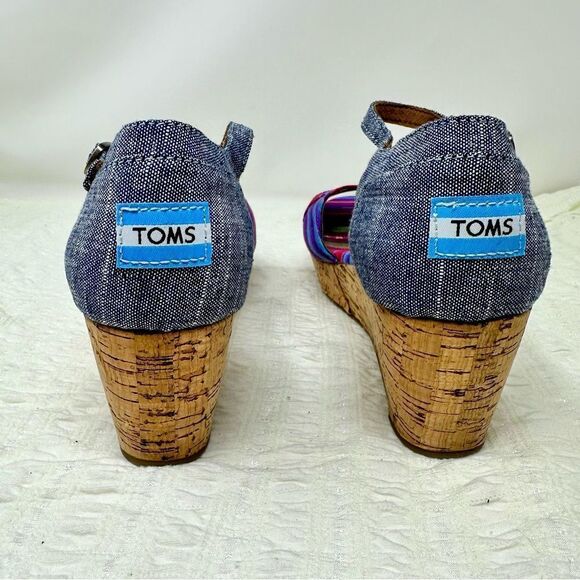 Toms Multi-color Wedges- Size 8.5 - Picture 6 of 14